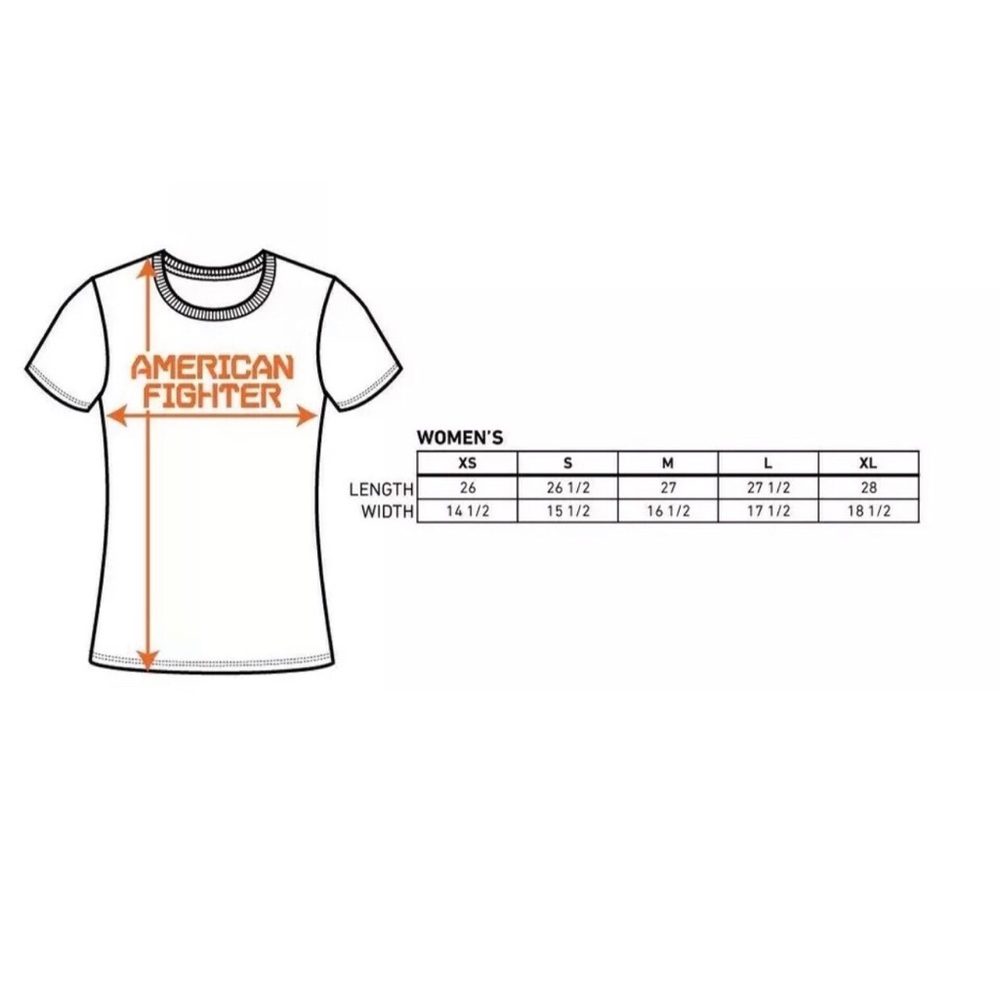 AMERICAN FIGHTER Womens T-Shirt KEMDELTON Athletic - Picture 7 of 7